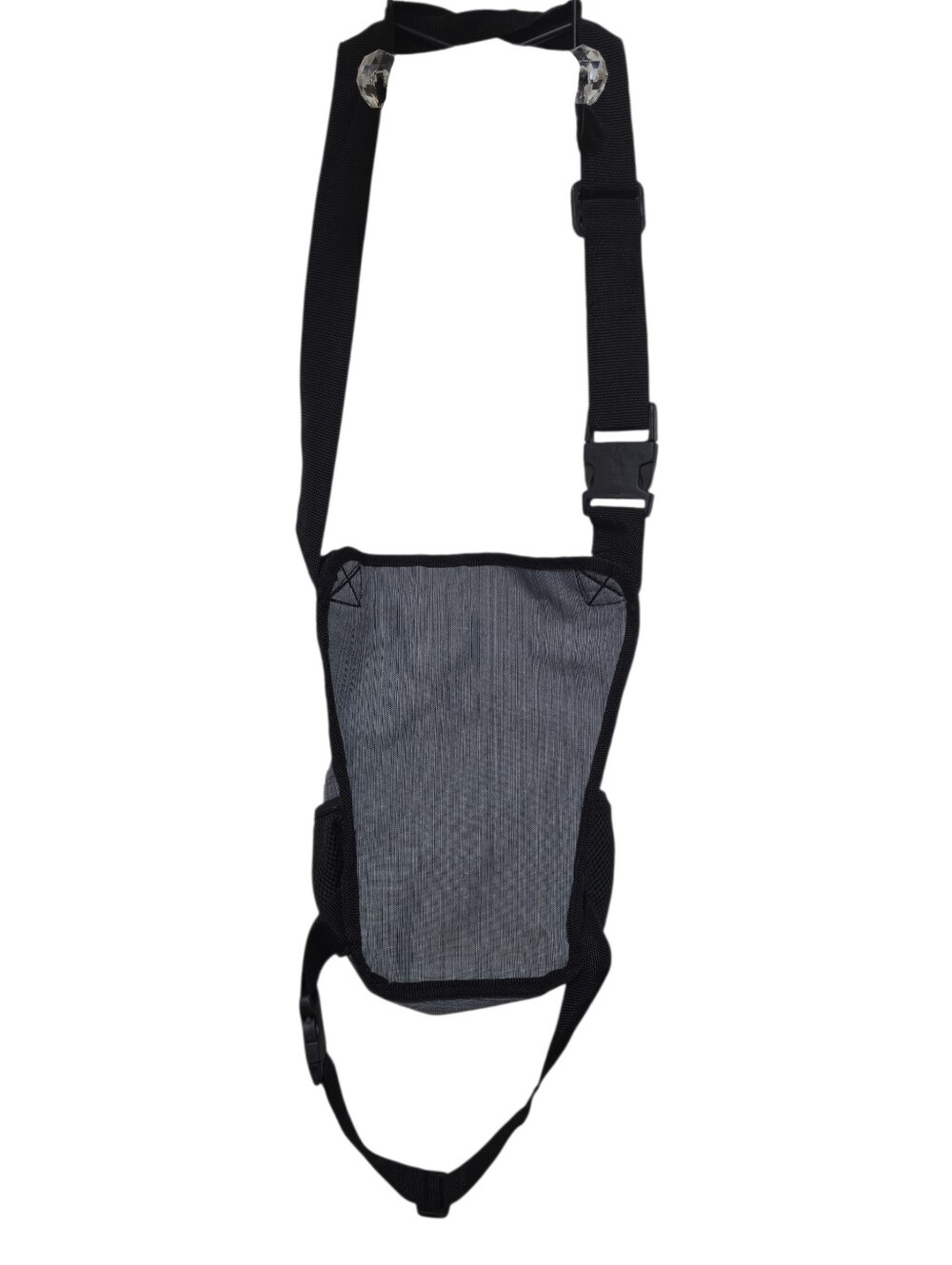 Adidas Gray and Black Waist Drop Leg Pouch - Picture 3 of 6